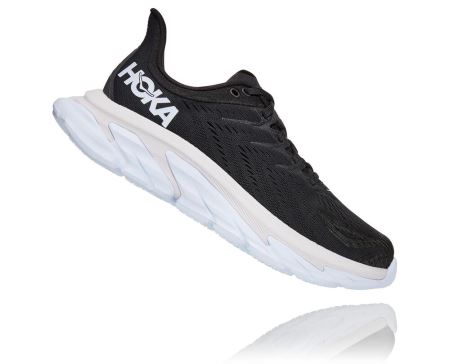 Hoka One One Clifton Edge - Tenis Corrida Estrada Homem Pretas / Branco | PT-PwiYLi7